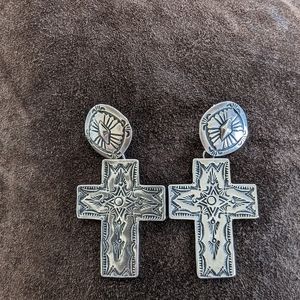 Rocki Gorman cross earings